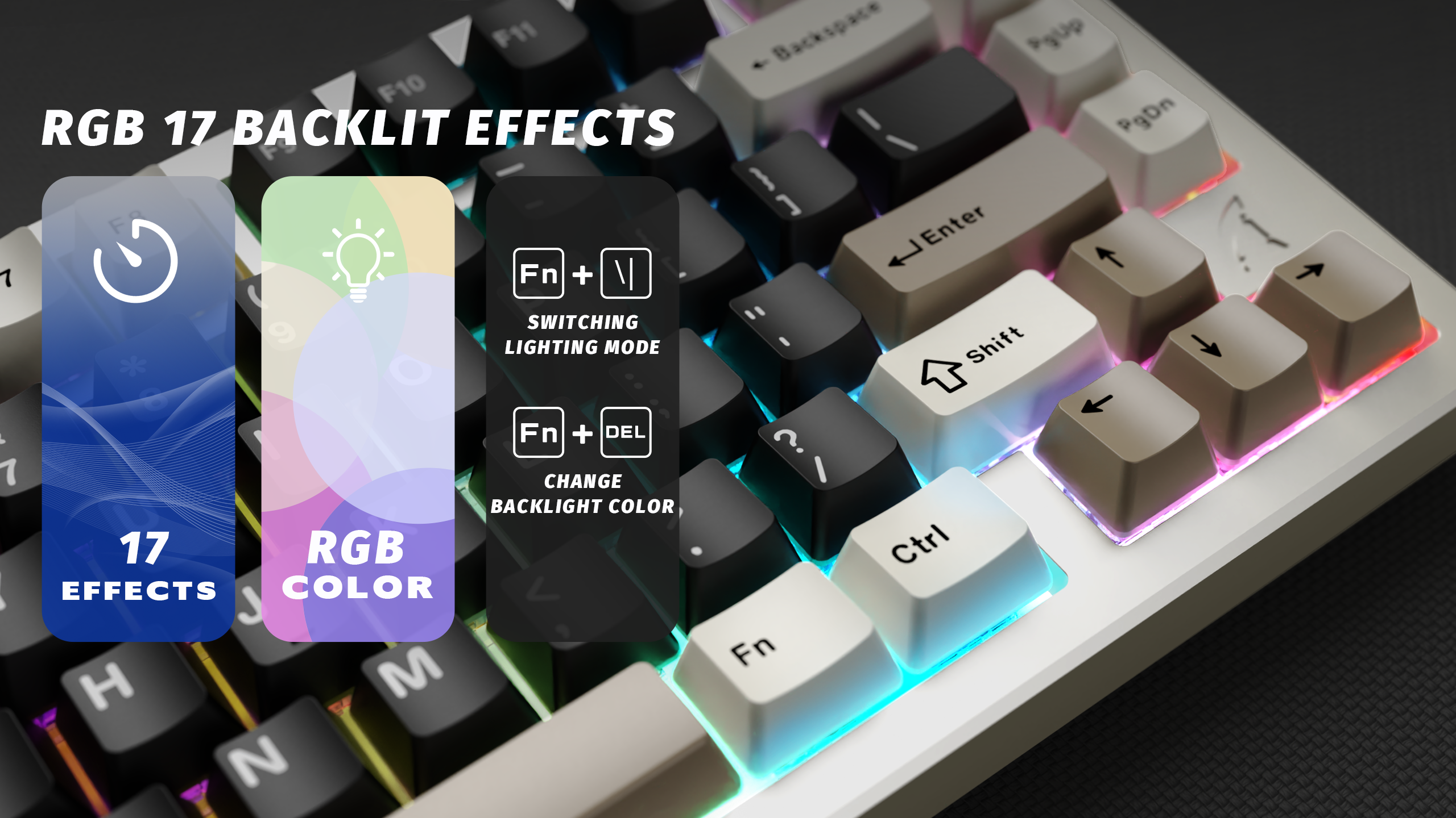 ATTACK SHARK X75 Teclado de Aluminio Completo