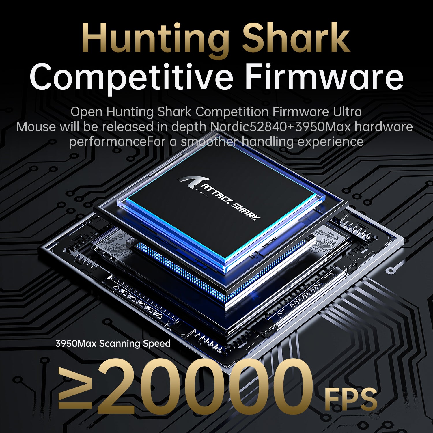 Ratón gaming tri-modo ultra ligero ATTACK SHARK V5