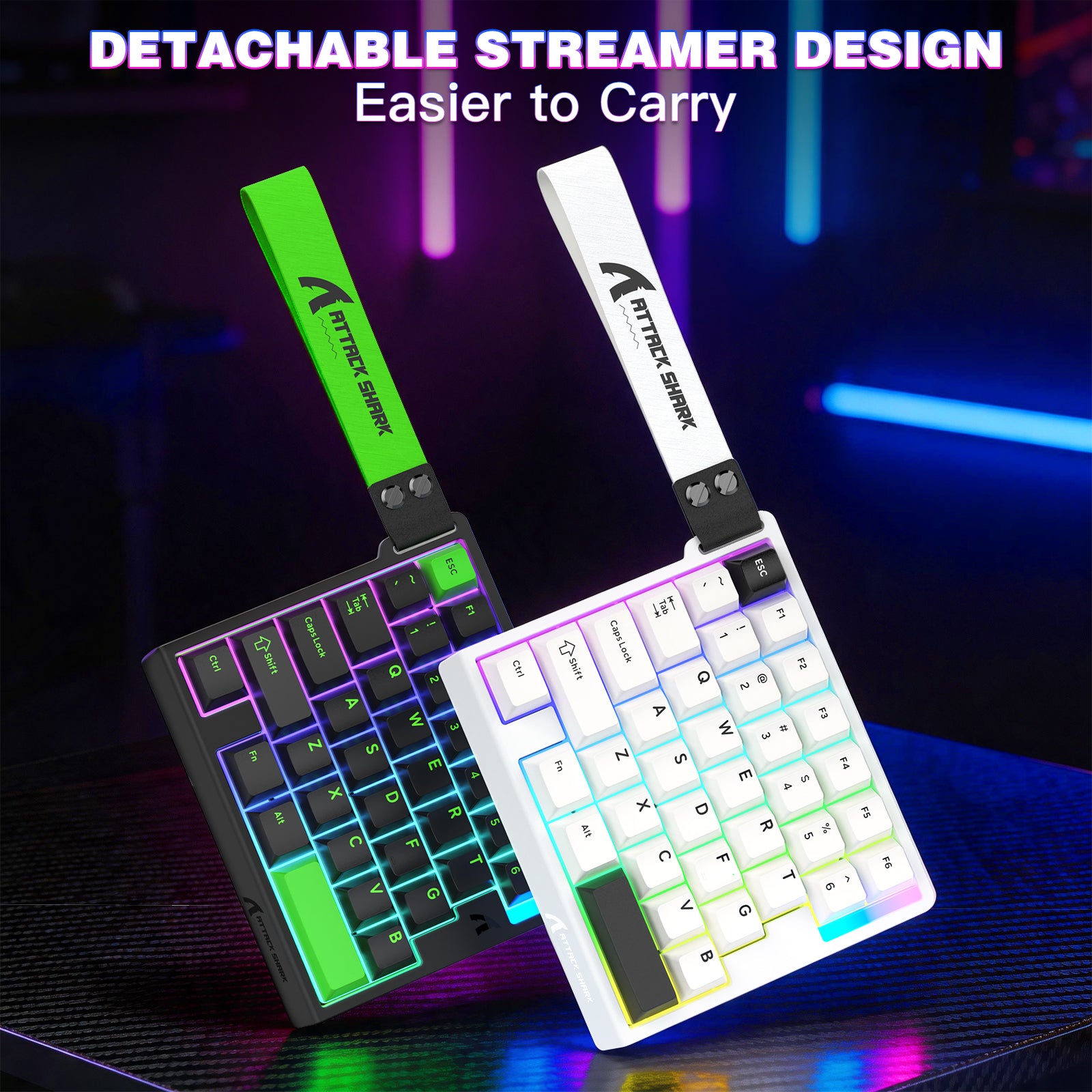 Teclado con interruptor magnético de una mano ATTACK SHARK M36 HE