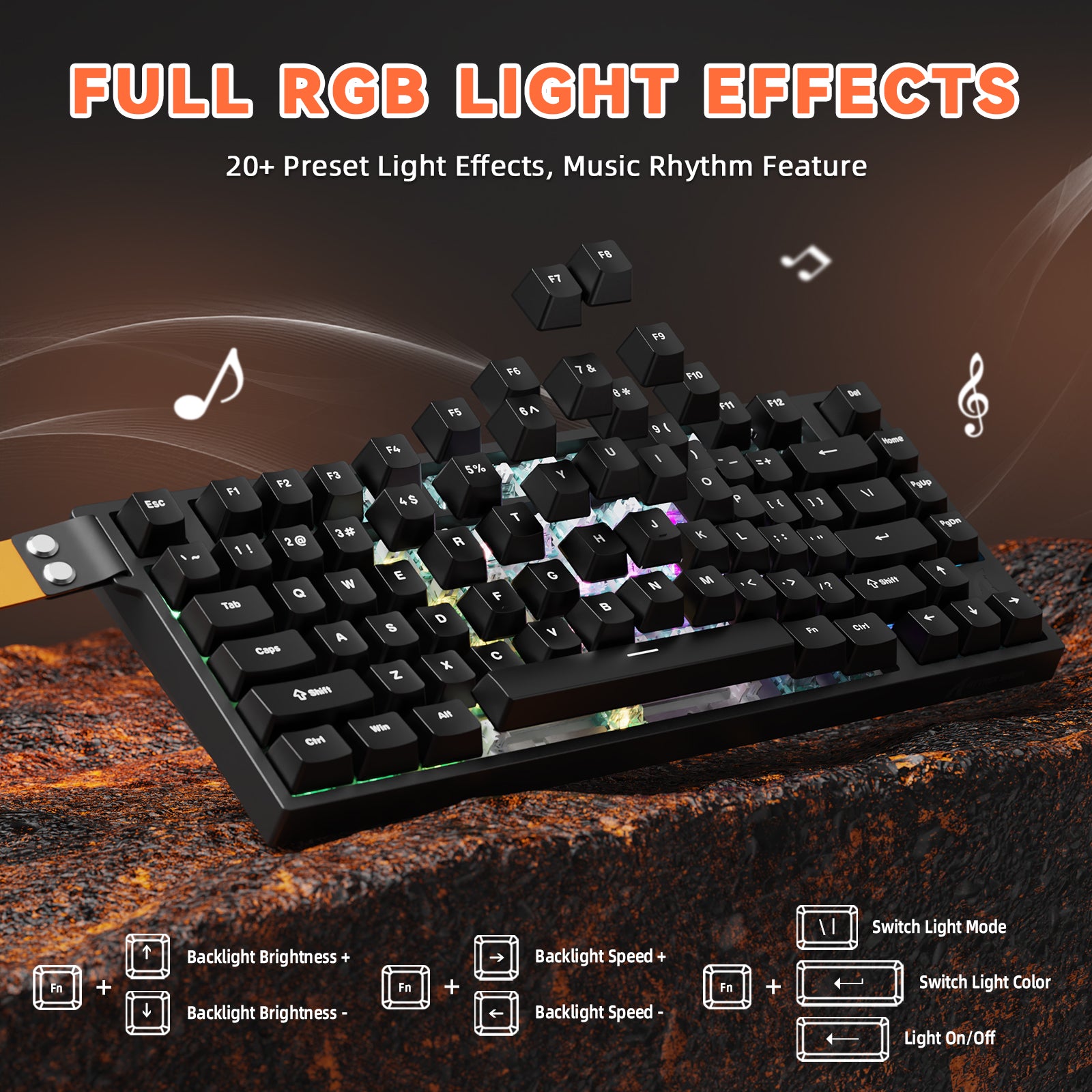 Teclado ATTACK SHARK R82 HE Rapid Trigger con interruptor magnético y RT de 0.005MM