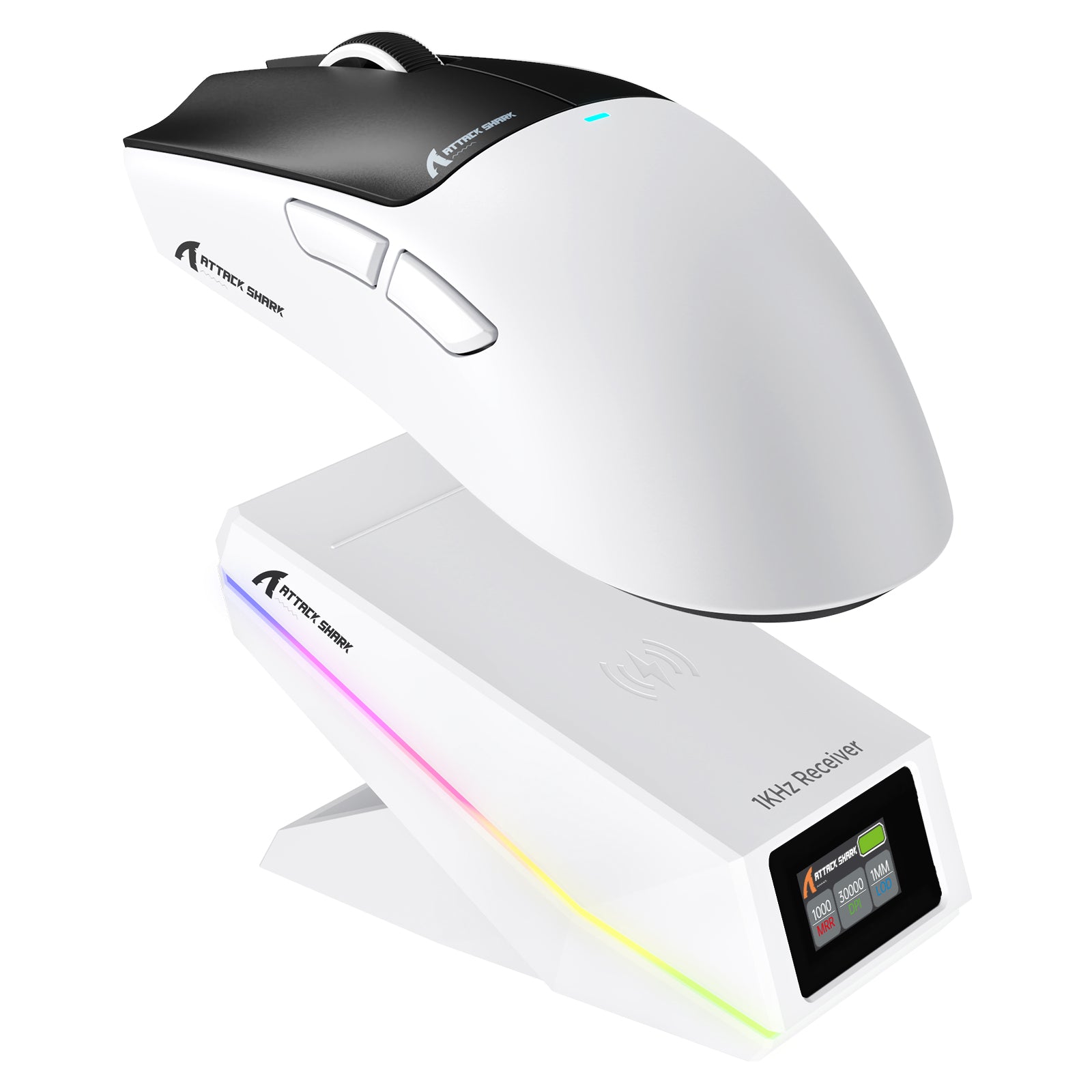 Ratón inalámbrico para juegos ATTACK SHARK X11 PRO V2 con base de carga y pantalla TFT