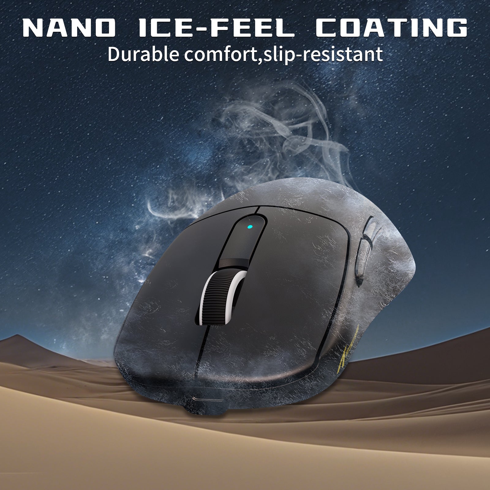 Ratón gaming inalámbrico ATTACK SHARK V5 8KHz PAW3950MAX con cable C06 Ultra