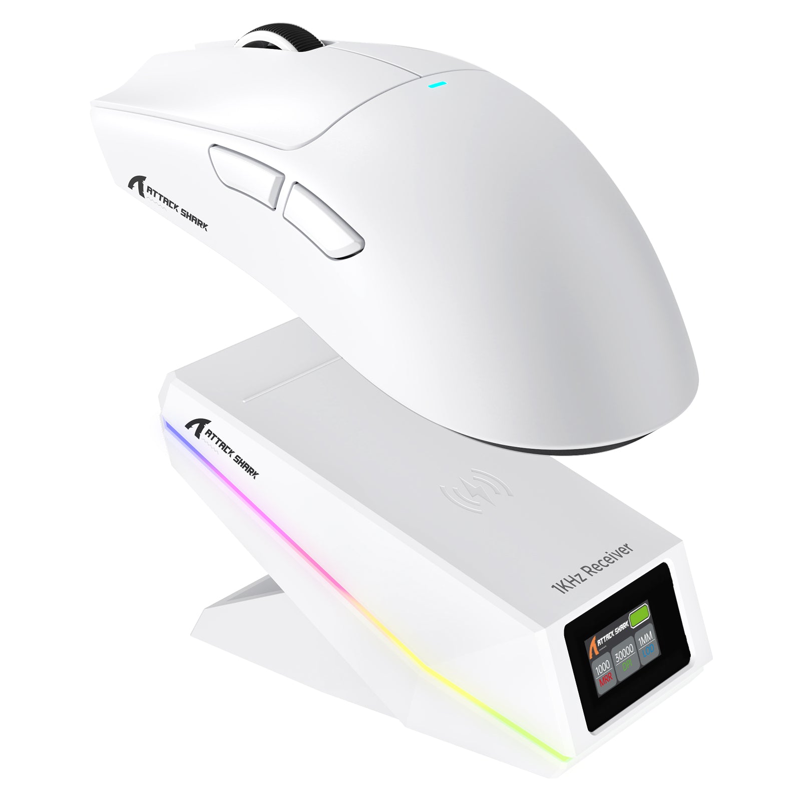 Ratón inalámbrico para juegos ATTACK SHARK X11 PRO V2 con base de carga y pantalla TFT