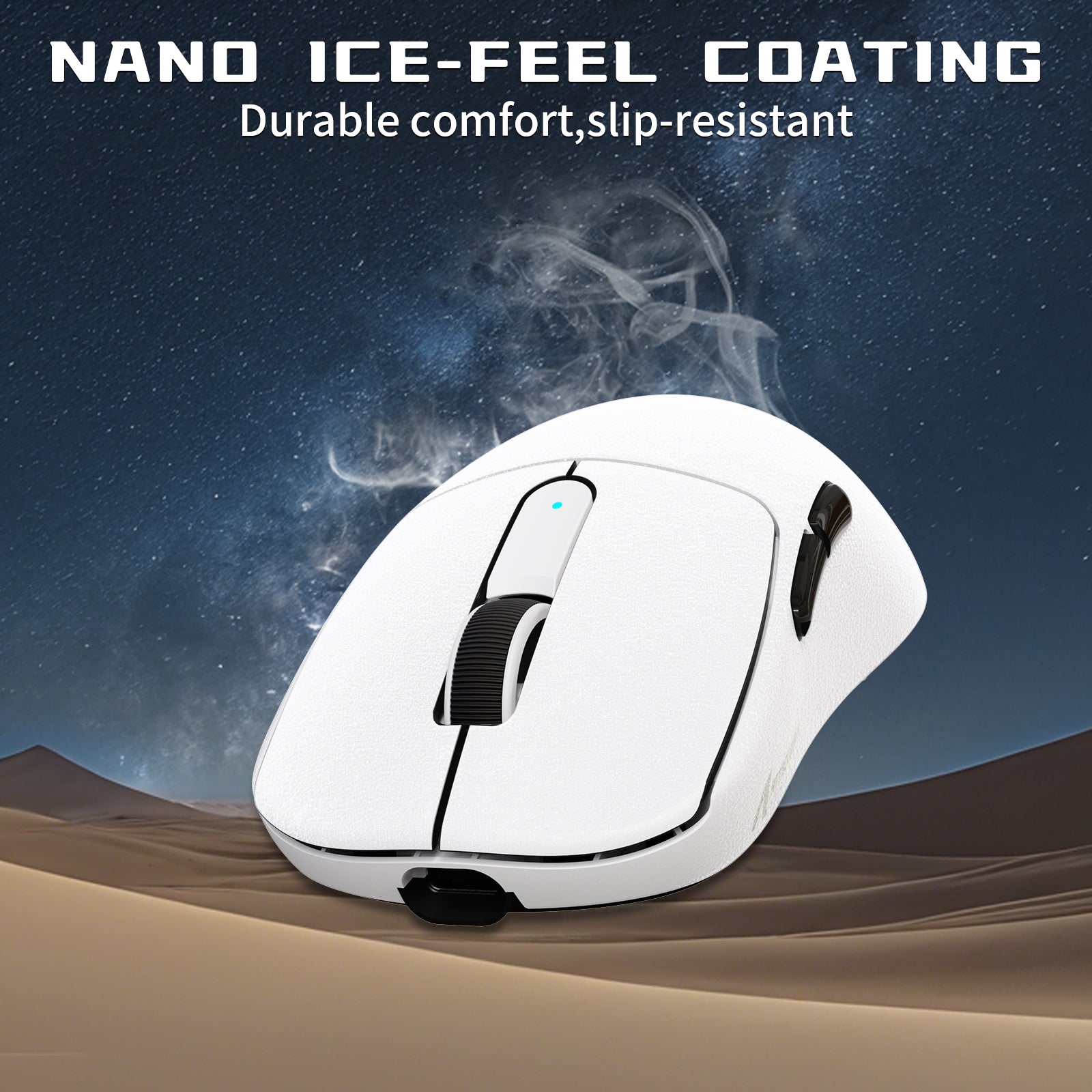 Ratón gaming inalámbrico ATTACK SHARK V5 8KHz PAW3950MAX con cable C06 Ultra
