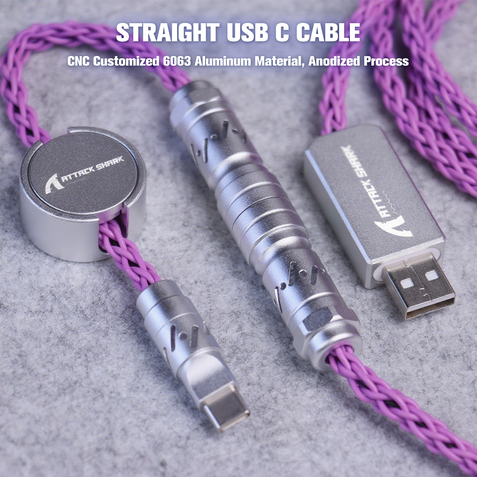 ATTACK SHARK C07 Cable Aviador Personalizado para Teclado Magnético 8KHz