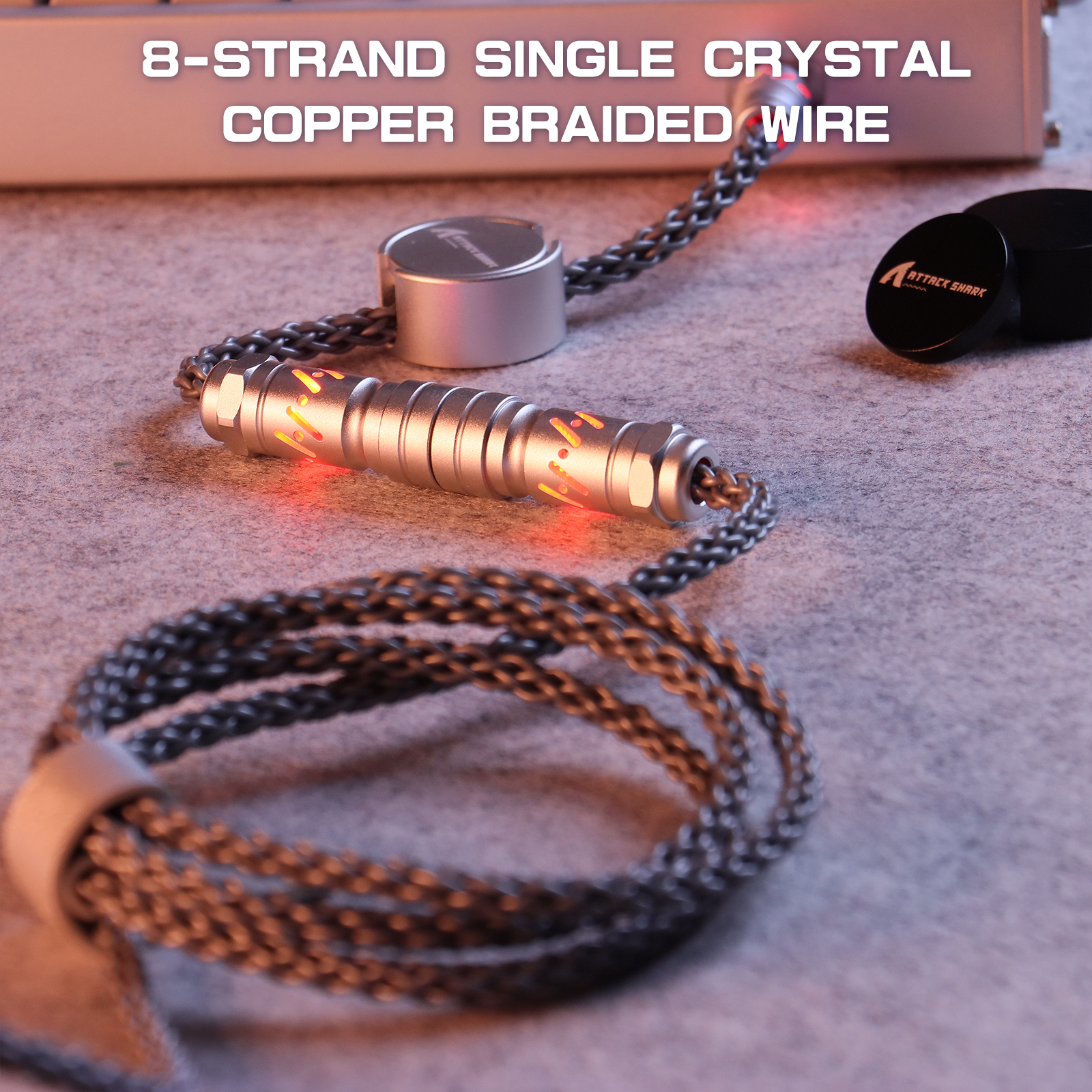ATTACK SHARK C07 Cable Aviador Personalizado para Teclado Magnético 8KHz