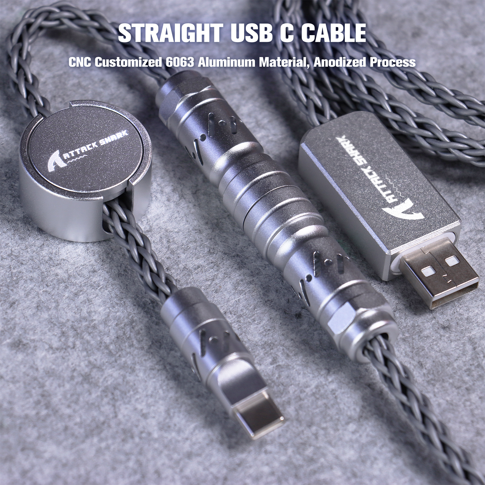 ATTACK SHARK C07 Cable Aviador Personalizado para Teclado Magnético 8KHz