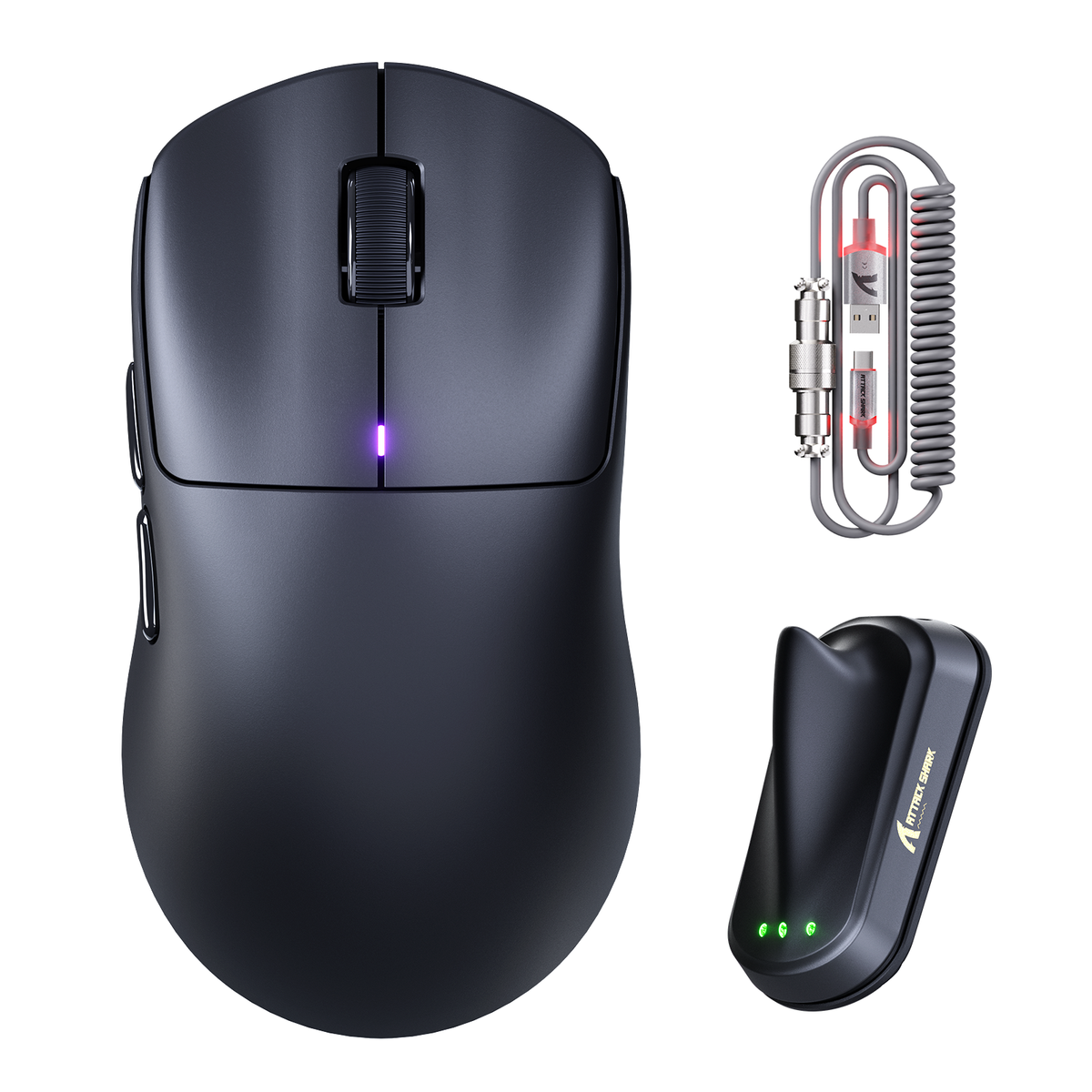 ATTACK SHARK F1 AIR 39g Wireless PAW3955MAX Ratón gaming con cable C06 Ultra