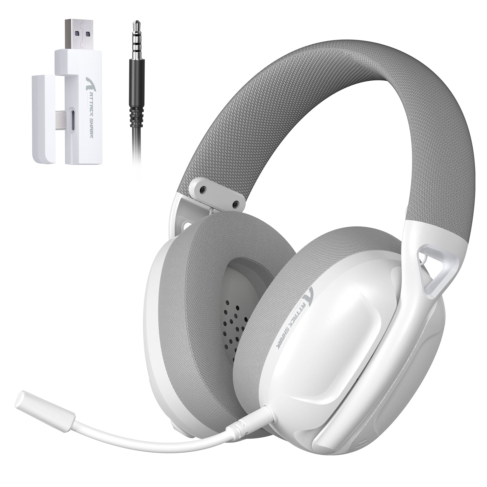 ATTACK SHARK L80 Auriculares para juegos ultraligeros con triple modo
