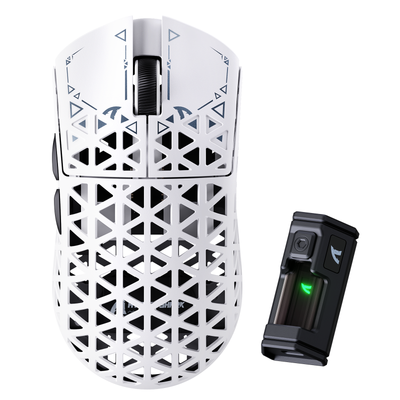 Ratón para juegos inalámbrico ATTACK SHARK R5 ULTRA de fibra de carbono 8K PAW3950MAX