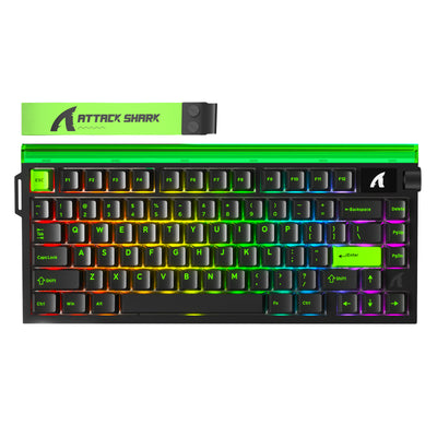 Teclado ATTACK SHARK R85 HE Rapid Trigger con interruptor magnético y caja de luz personalizada