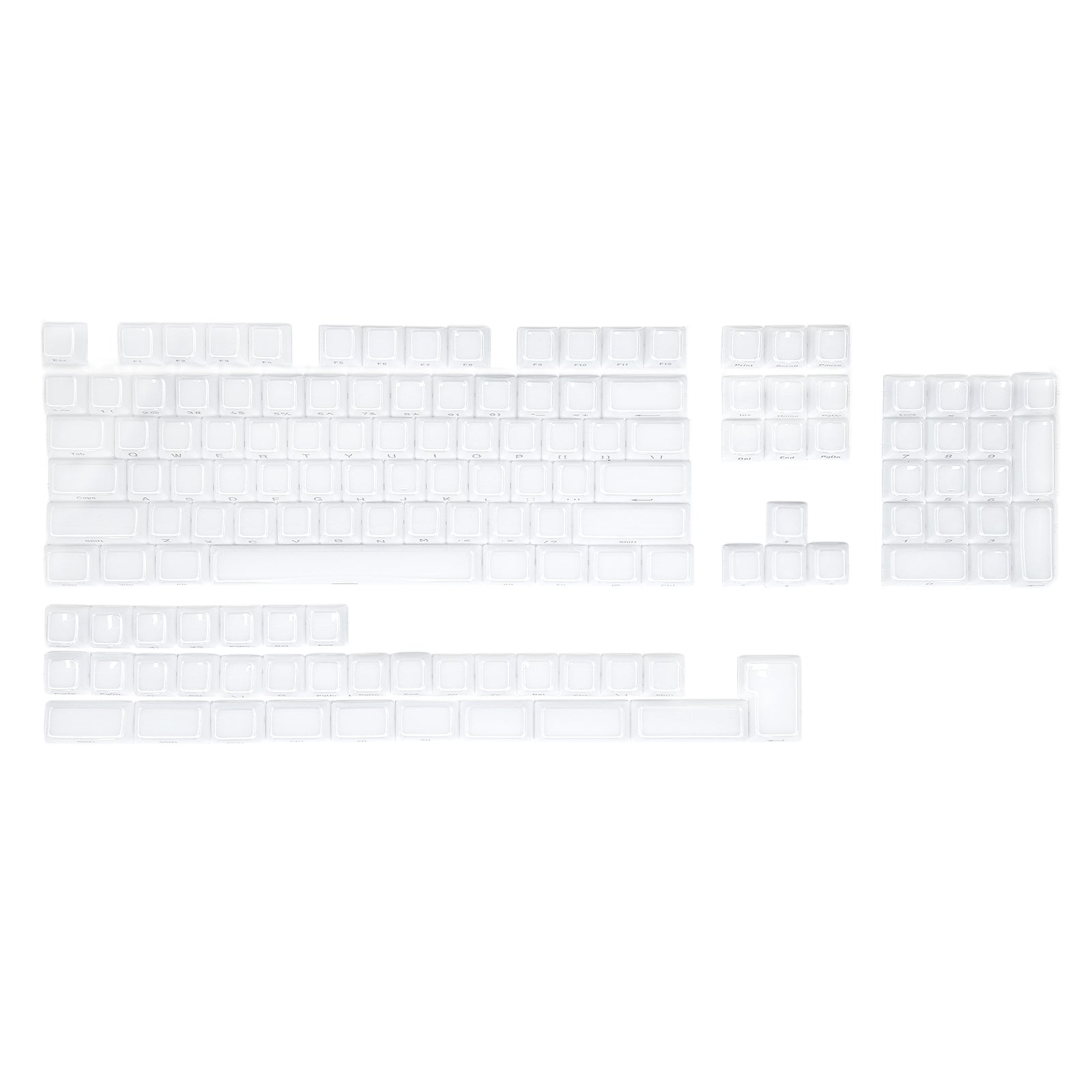 ATTACK SHARK SK03, 136 teclas con teclas de cristal, perfil ASA, ANSI/ISO