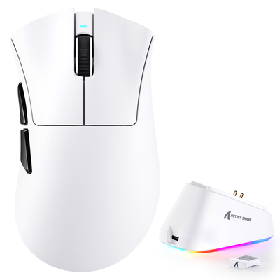 ATTACK SHARK V3 PRO Ultra: ratón gaming ultraligero de tres modos con base de carga