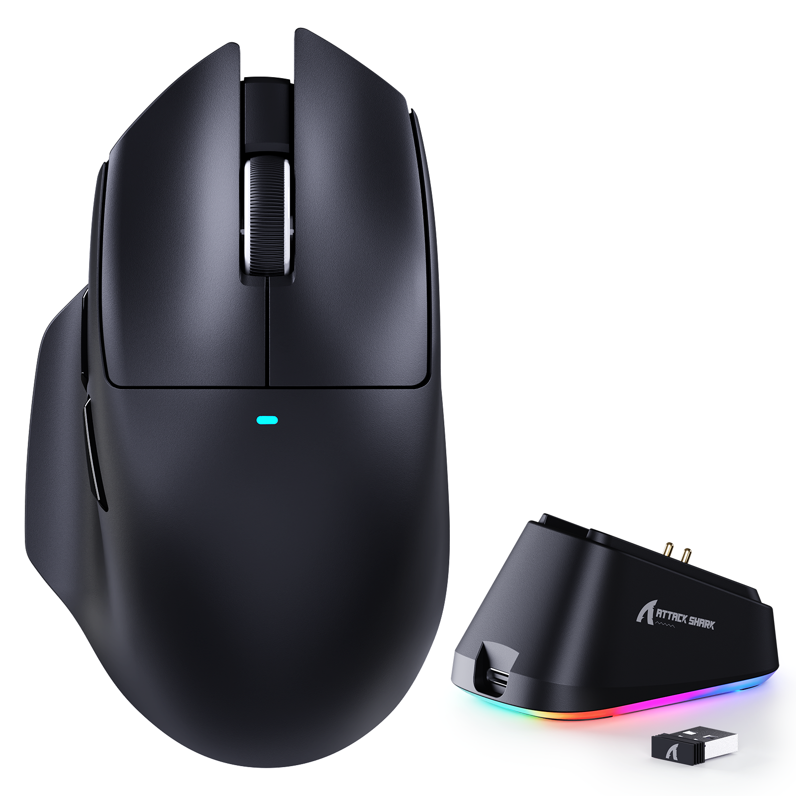 Ratón para juegos ATTACK SHARK V6 Ultra-Ligero Tri-Modal