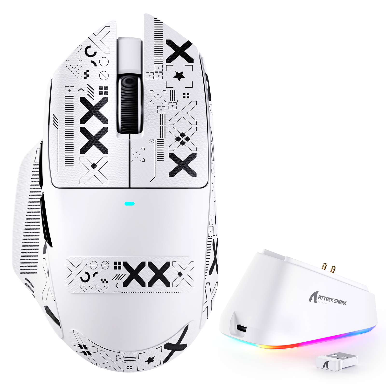 Ratón para juegos ATTACK SHARK V6 Ultra-Ligero Tri-Modal