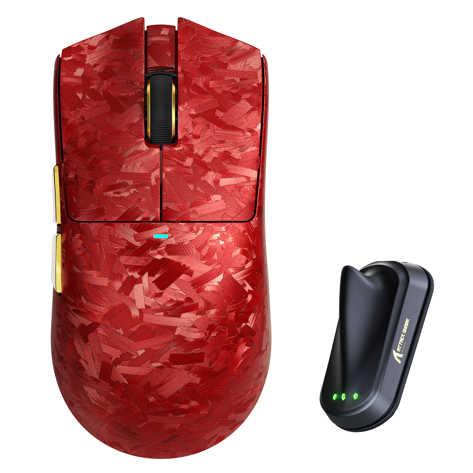 Ratón para juegos inalámbrico ATTACK SHARK X11 ULTRA de fibra de carbono 8K PAW3950MAX