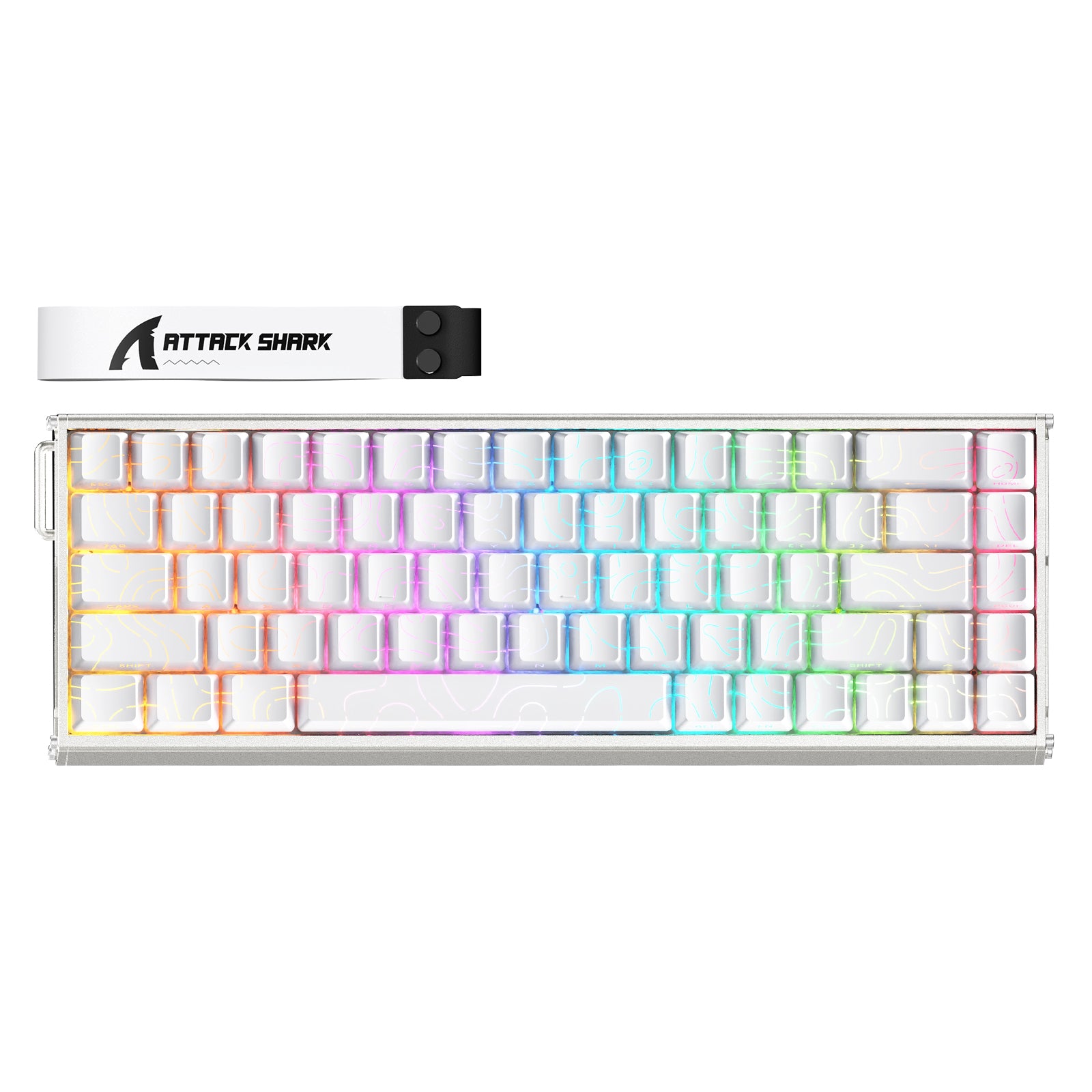 Teclado de aluminio ATTACK SHARK X68MAX HE Rapid Trigger con interruptor magnético