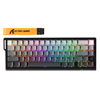 Teclado inalámbrico ATTACK SHARK X68 PRO HE con activación rápida e interruptores magnéticos