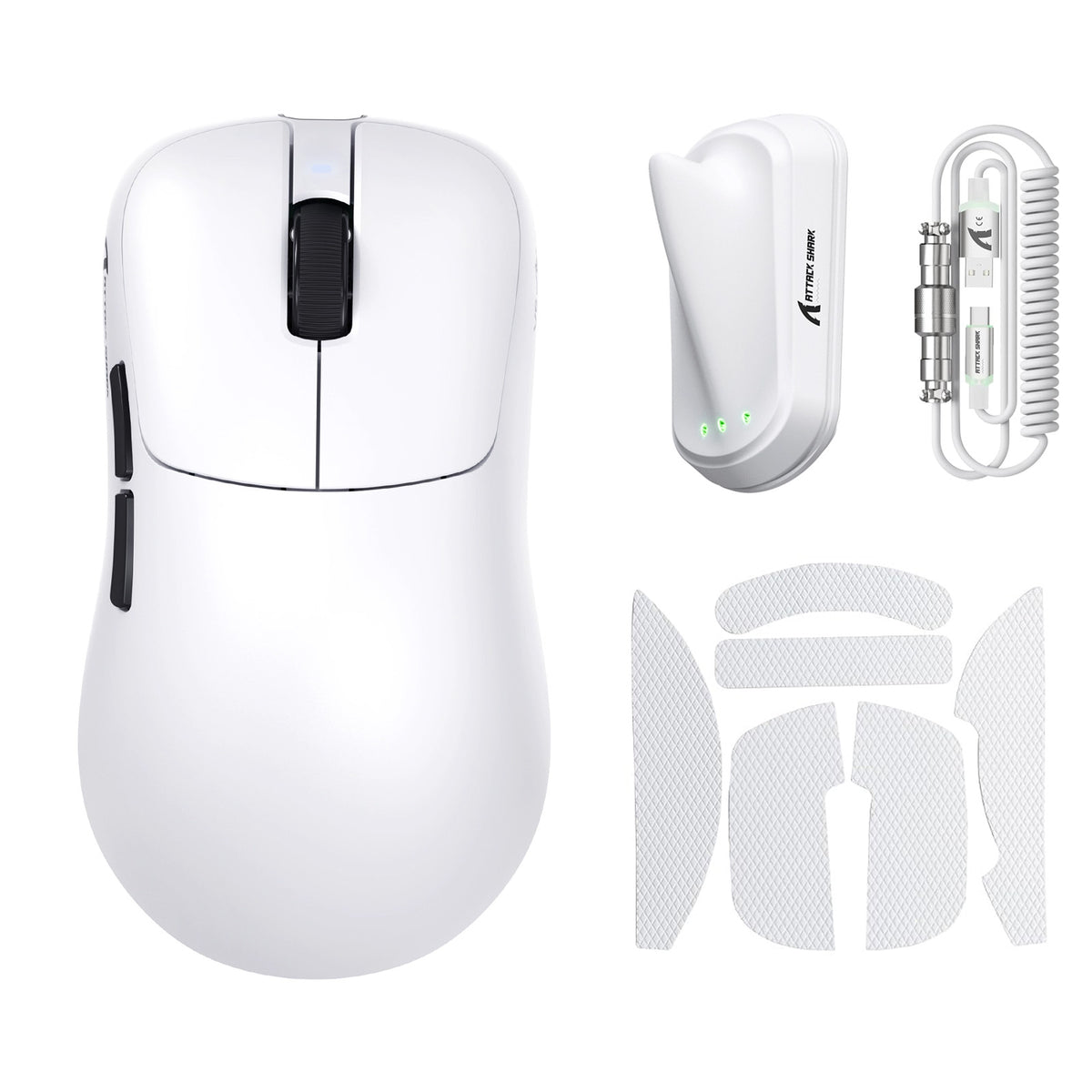 ATTACK SHARK V2 AIR PAW3955MAX Ratón inalámbrico ergonómico para gaming